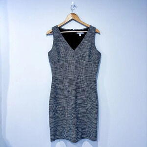 BANANA  REPUBLIC Black and white textured dress